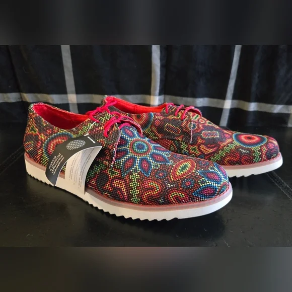 Zull multicolor Stitched Mexico lace up Sneakers Shoes - Picture 2 of 10